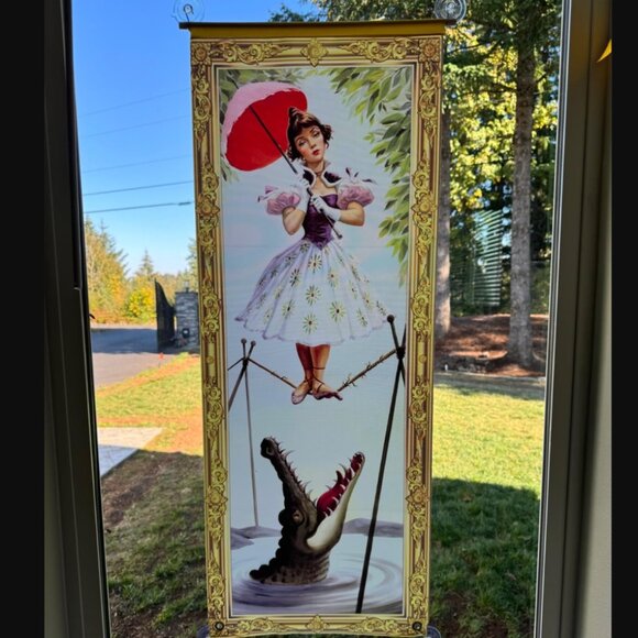 Halloween Decorations Large 4 PCS Haunted Mansion Stretching Portraits Vintage W - Picture 7 of 8